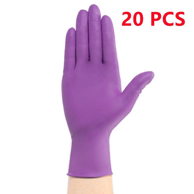 

100PCS Thickened Durable Disposable Nitrile Gloves for Mechanic Work Garden Kitchen Dishwashing Household Cleaning Tattoo Gloves S