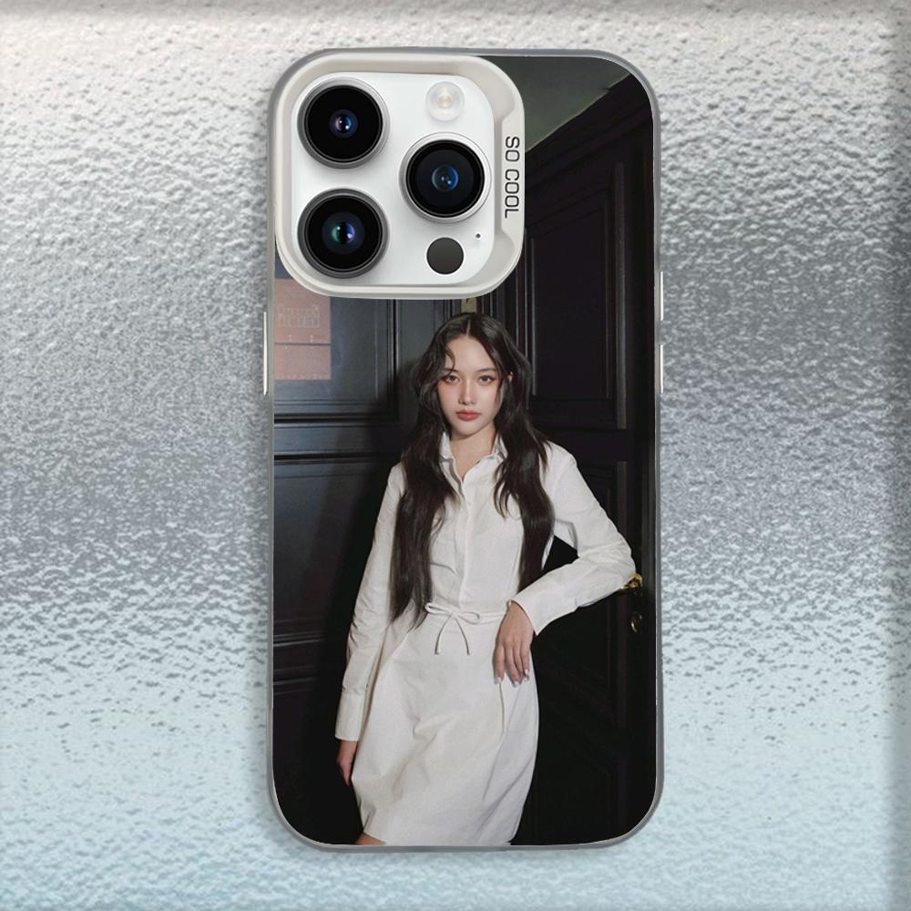 Actress Model Freen S-Sarocha Phone Case For iPhone 16,15,14,13,12,11,Mini,Pro,SE,MAX White Matte Shockproof Cover iPhone12PRO