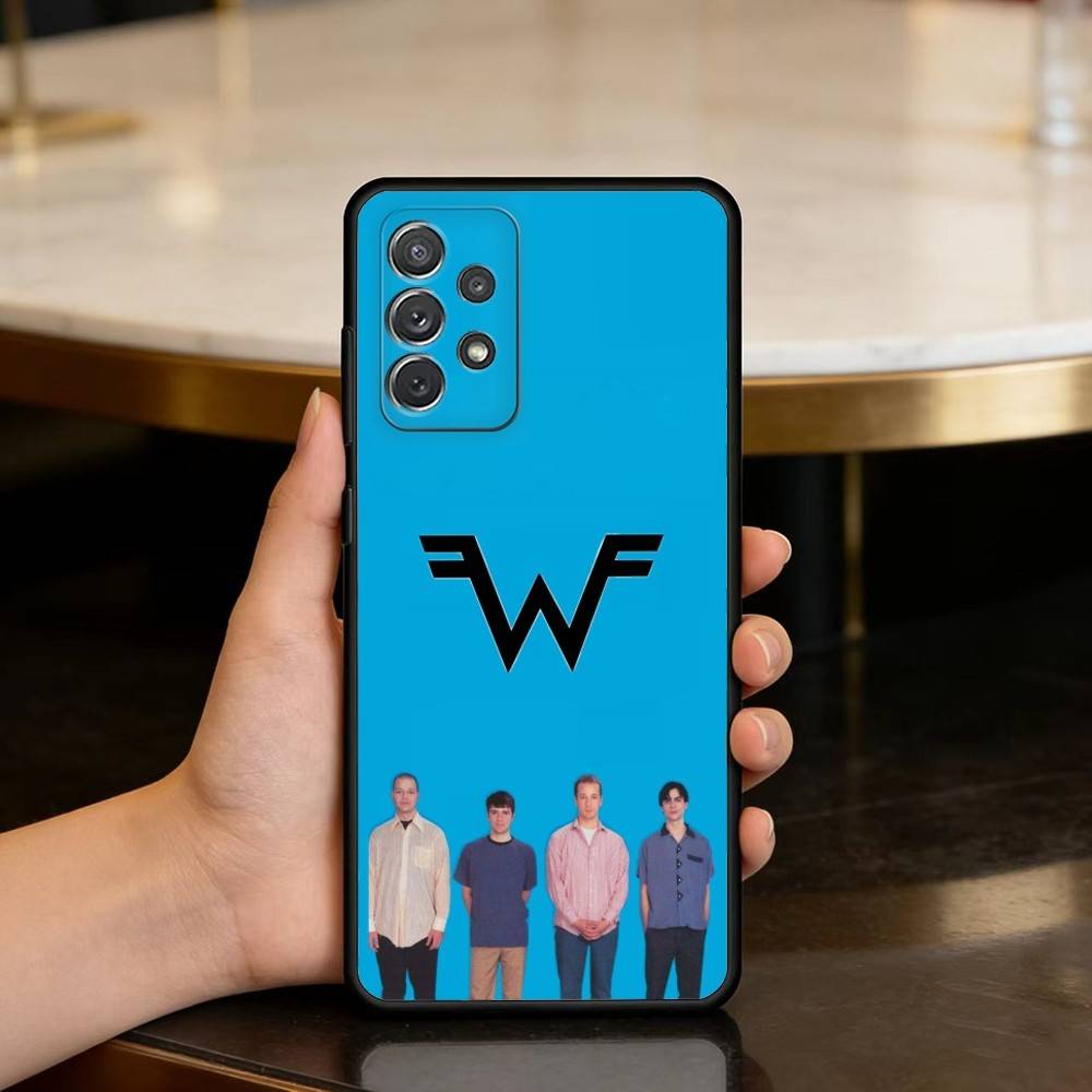

Cool W-Weezer-we Band Phone Case For Samsung Galaxy A73,A72,A71,A70,A53,A52,A51,Soft Silicone Black Cover Samsung a70