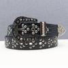 Subculture Punk Y2K Hollow-Out Rivet Eyelet Street Style Jeans Belt