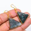 Boulder Opal Gemstone 925 Solid Sterling Silver Jewelry Earring 1.69" GK-5777