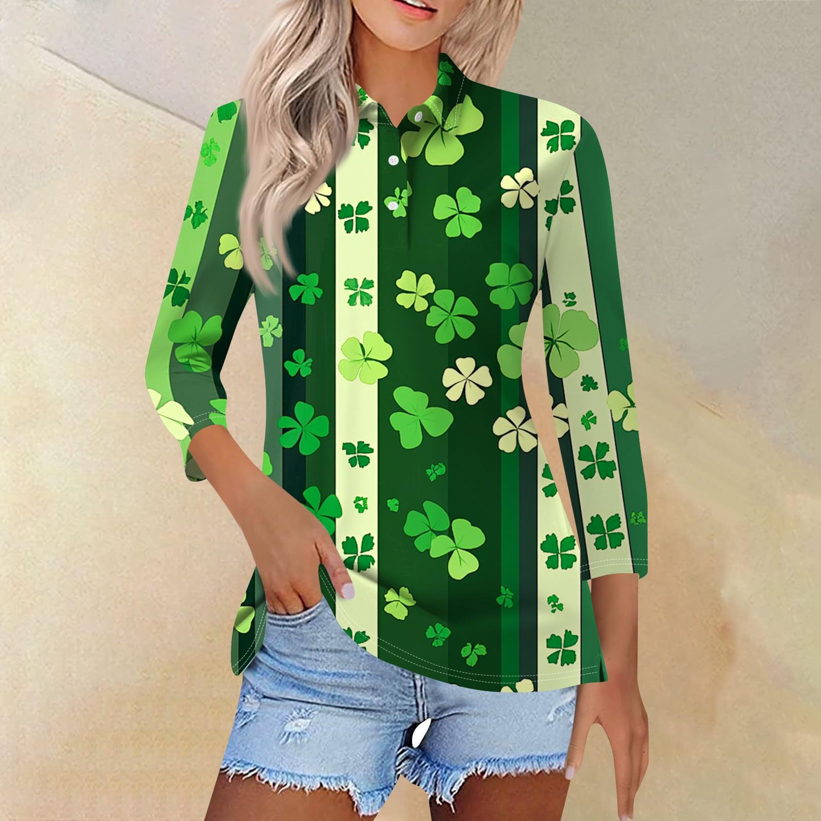 

Женская модная повседневная рубашка с отворотом и рукавом 3/4, женские топы на пуговицах XXXL