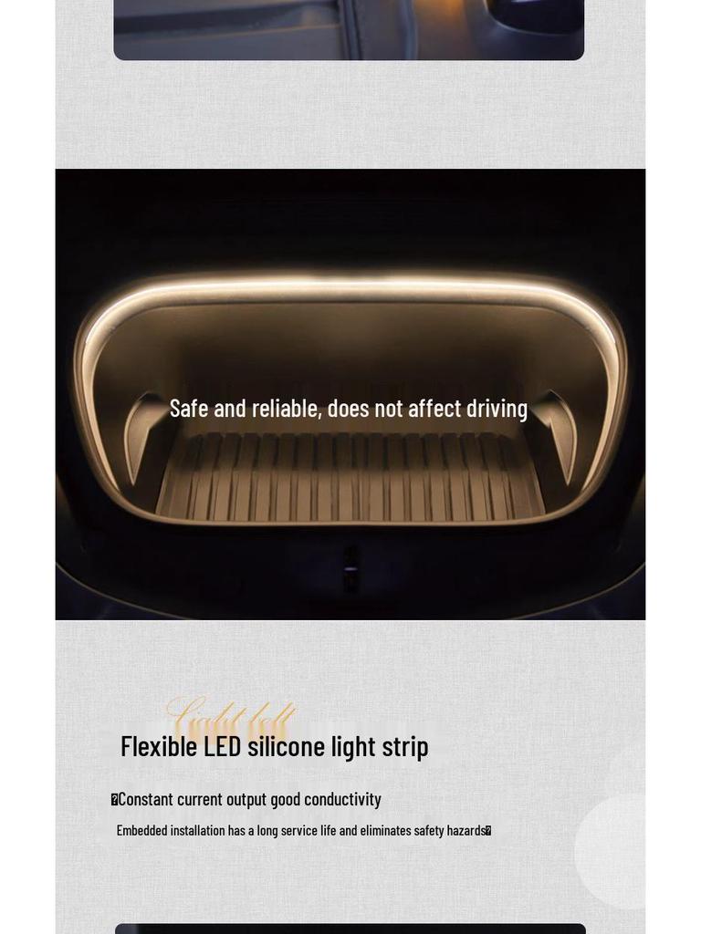 Seth LED Ambient Light Strip for Tesla Model 3/Y Front Trunk (White/Warm)