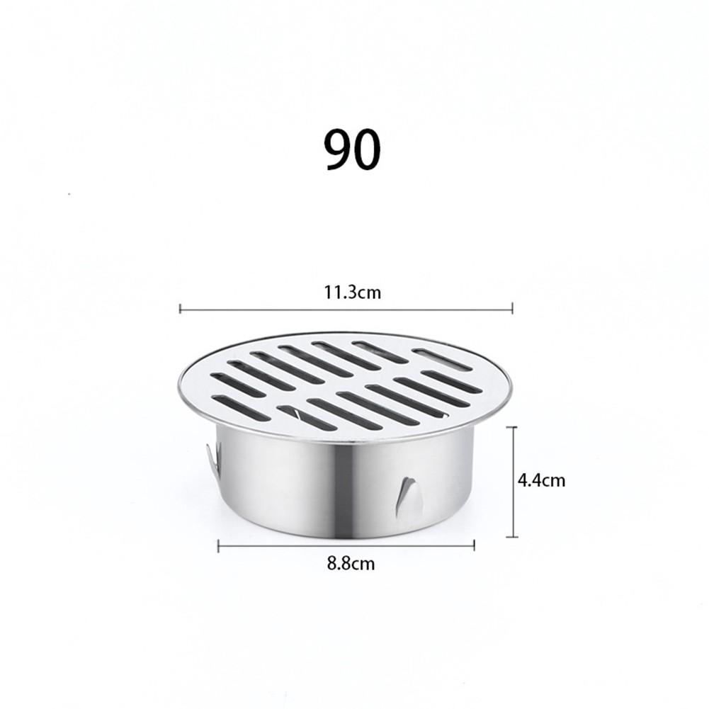 Stainless Steel Balcony Drainage Roof Round Floor Drain Cover Rain Pipe Cap Floor Drain Odor And Blockage Prevention