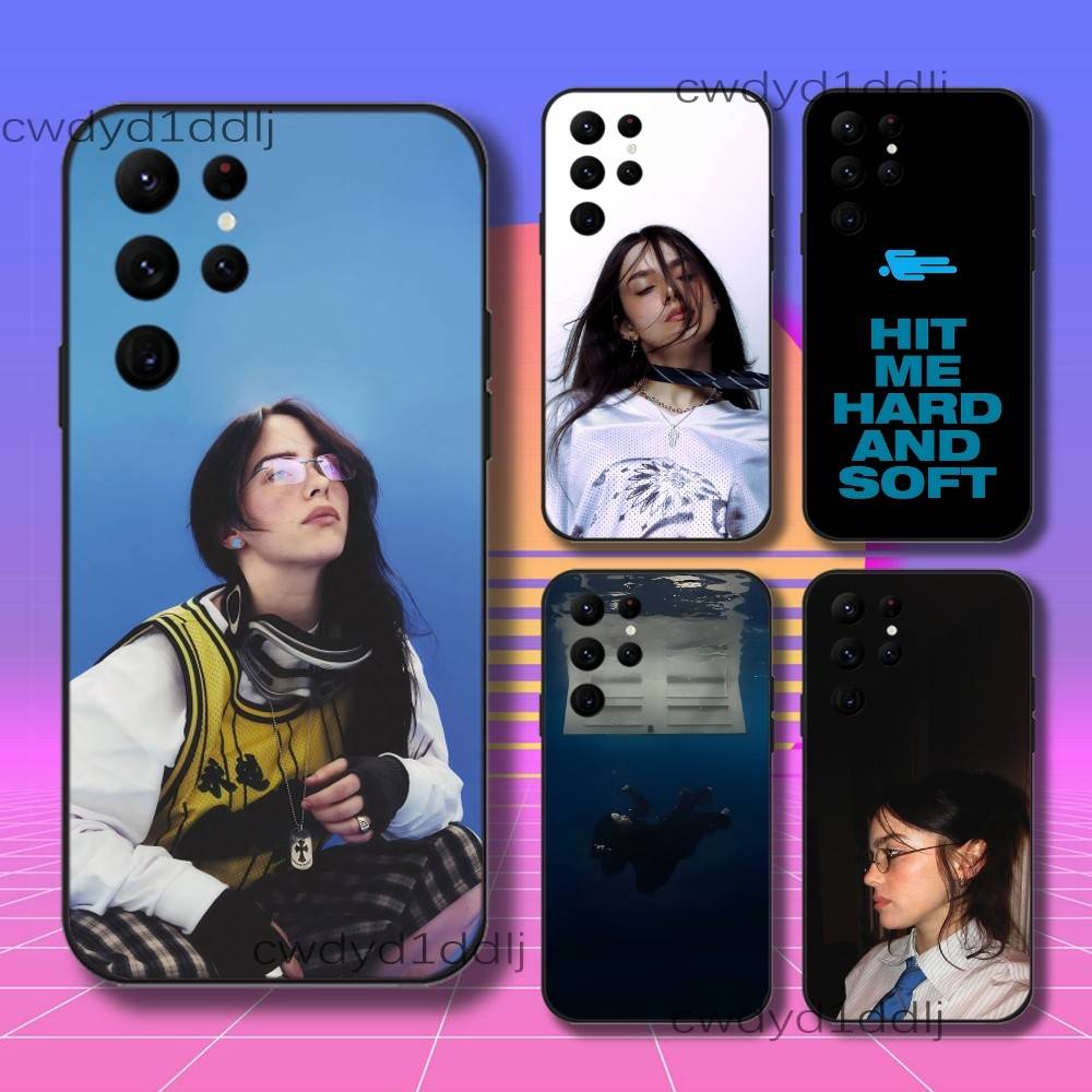 B-Billie-S HIT ME HARD AND SOFT Phone Case For Samsung S10,S21,FE,S21 ,S26,S25,S24,S23,Ultra,S9,S22,Plus Black Shell Cover