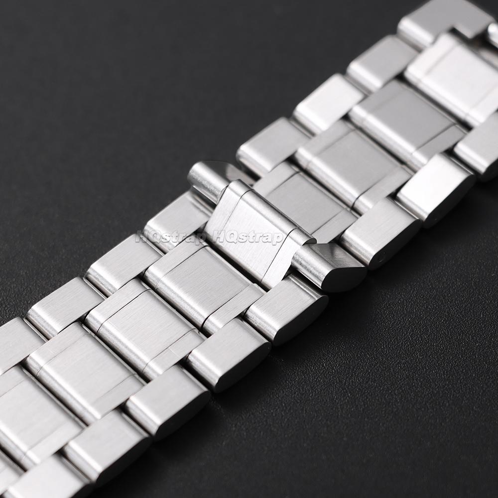 Correa de Reloj Curva de Acero Inoxidable Sólido para Tissot Hebilla Mariposa Pulsera 12 14 16 18 19 20 21 22 24mm Correas Universales