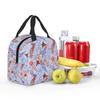 Jellyfish In The Ocean Pink Blue Insulated Lunch Bag for Kids School Cooler Thermal Food Box Tote Portable Lunch Boxes Container