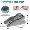 Sex Pillow for Couples – 27° Intimate Wedge Pillow, Memory Foam, for Intimate Positions & Sex Positions, Washable, Couple Pillow, Grey
