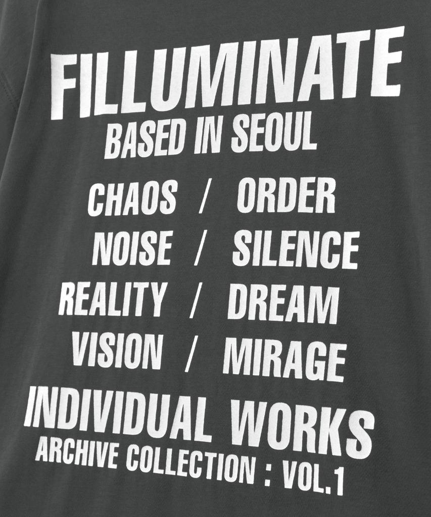 FILLUMINATE Contrast Graphic T-Shirt - Charcoal