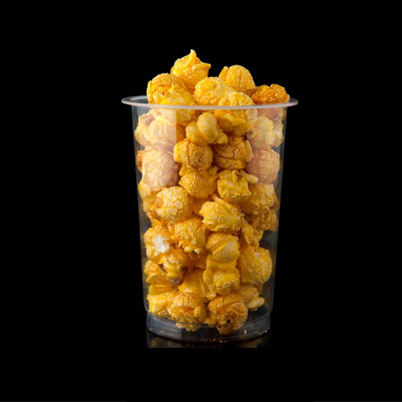 Disposable Plastic Popcorn & Skewer Cups with Lids