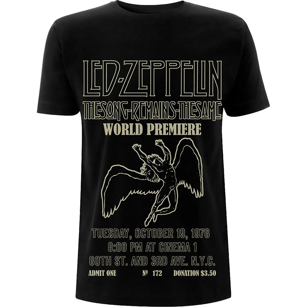 Led Zeppelin Unisex Tshirt Tsrts World Premier S