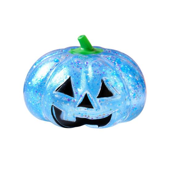Relaxation Squeeze Ball 1/2/3Pcs Halloween Pumpkin Stress Relief Toy Creepy Head Glitter for Kids Adults Party Favors Fidget Toy