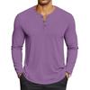 Men's Casual Solid-Color Oversized  Long-Sleeve Top