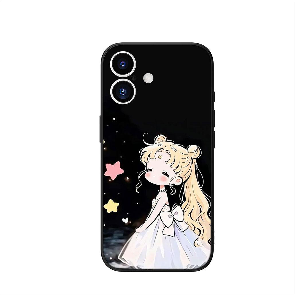 

Comics S-Sailors Cartoon Moon Case for Motorola Moto G54 G05 G24 G55 G75 G85 G15 G57 G86 Power Edge 50 30 Ultra Fusion neo Pro Motorola Moto G85