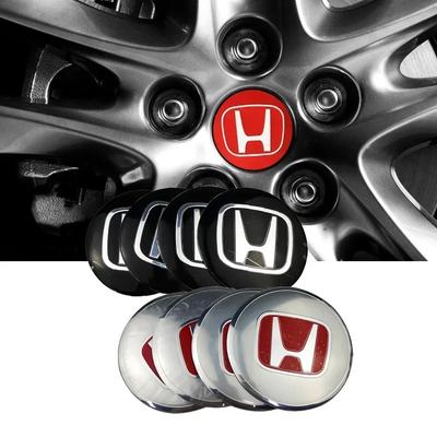 AAALL1 56MM Car Wheel Rim Center Hub Caps Stickers for Civic Fit Jazz Accord 10th 8th CRV HRV City Odyssey Passport Pilot Vezel