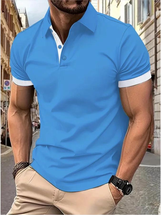Men’s Trendy Summer Polo T-Shirt - Short Sleeve Fashion