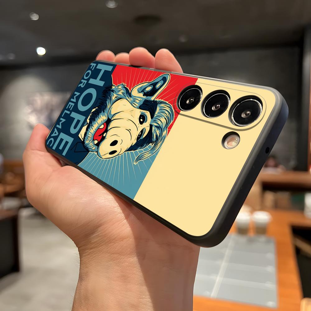 TV S-Series A-Alf Phone Case For Samsung A56 A36 A26 A16 A15 A25 A35 A55 A14 A34 A24 A54 Black Soft Shell
