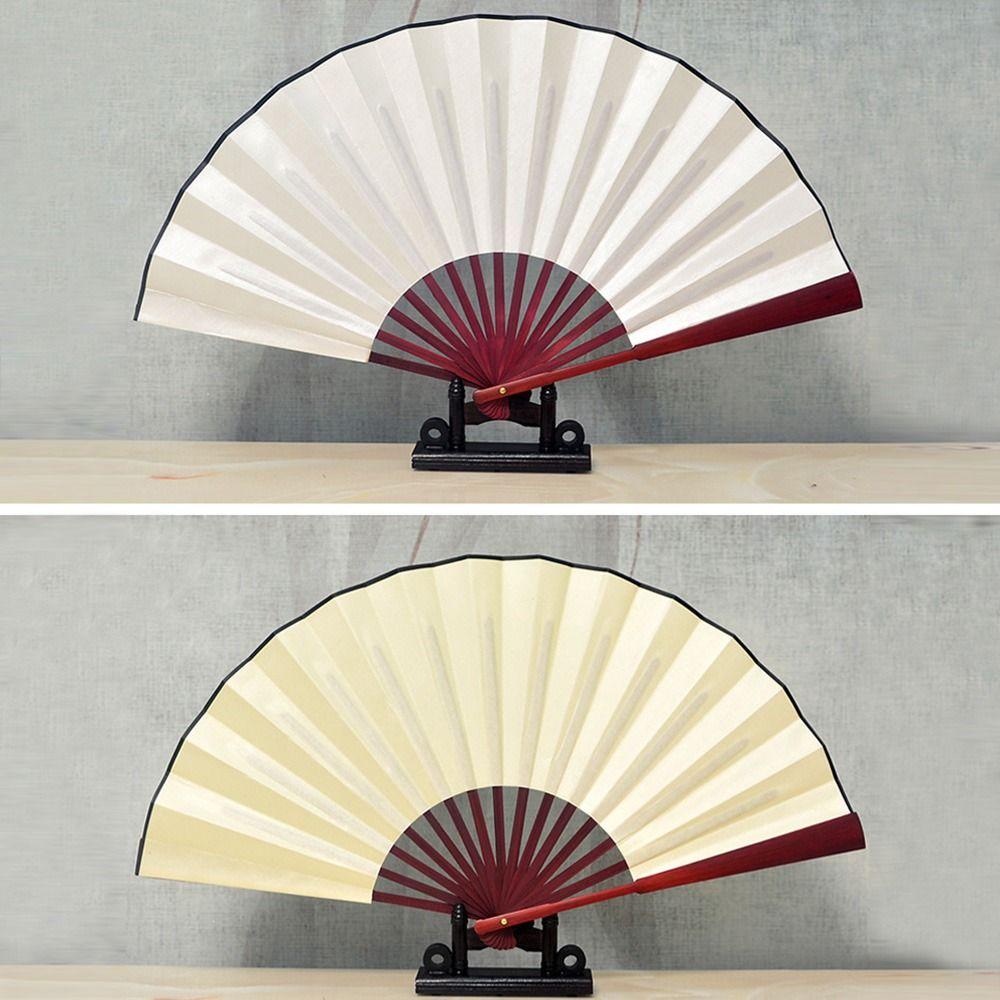 48cm Chinese Tai Chi Chinoiserie Gift Plastic Bone Fan Yoga Fan Folding Stage Fan Kung Fu Fan