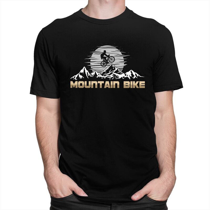 Custom Mountain Bike Tshirts for Men Short Sleeves Leisure T Shirt MTB Bicycle Cyclist Tshirts Loose Fit 100 Cotton Tees