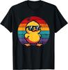 Coole Retro Gele Eend met Zonnebril Jaren 70 80 90 Grappig Eenden T-shirt