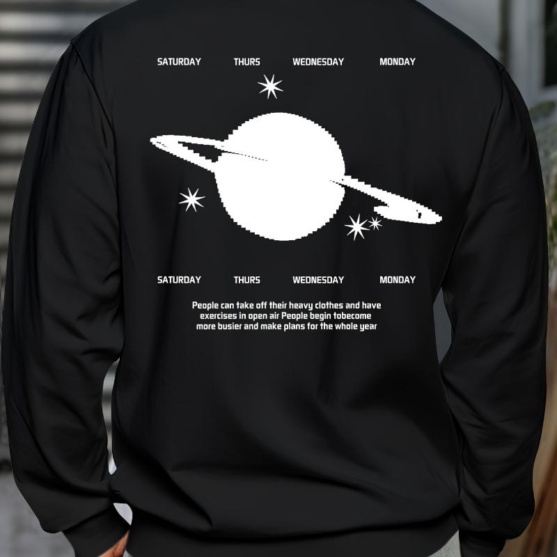 

Sweatshirt, Fleece Lined & Stylish, Perfect for Winter Travel & Family XXL чорний