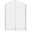 VidaXL Panier de Gabions Arqué Cage à Gabion Mur de Gabion Panier à Pierre Gabion pour Pierre Jardin Patio Extérieur 153426