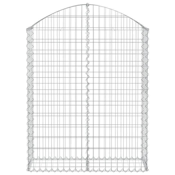 VidaXL Panier de Gabions Arqué Cage à Gabion Mur de Gabion Panier à Pierre Gabion pour Pierre Jardin Patio Extérieur 153426
