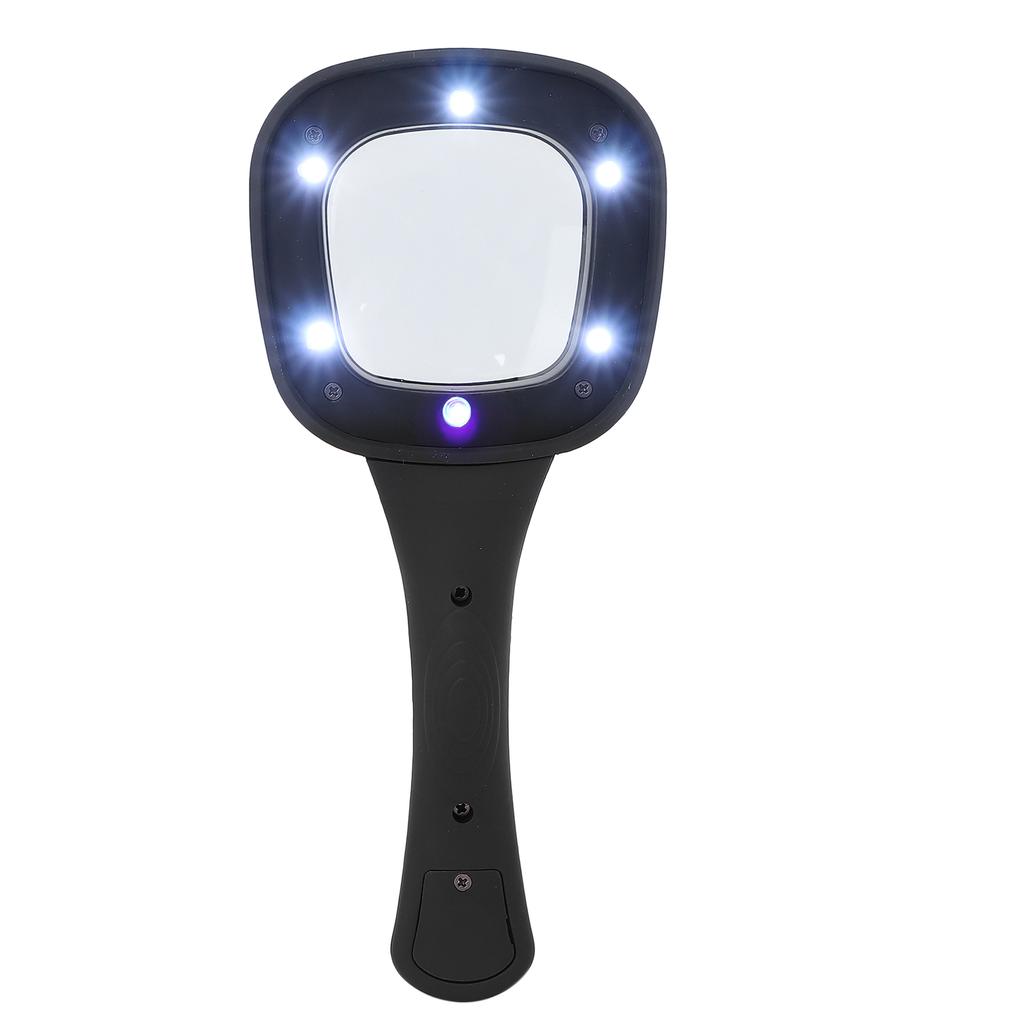 Handlupe 6 LED Beleuchtete Lupe für Senioren zum Lesen