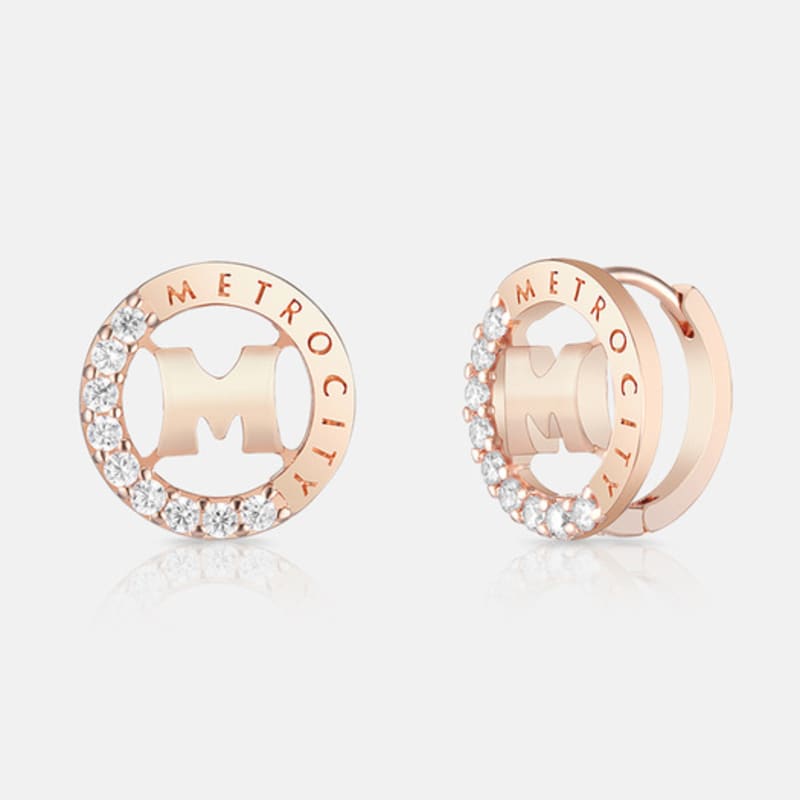 METROCITY JEWELRY M Basic Rose Earrings A241BE9076RPA