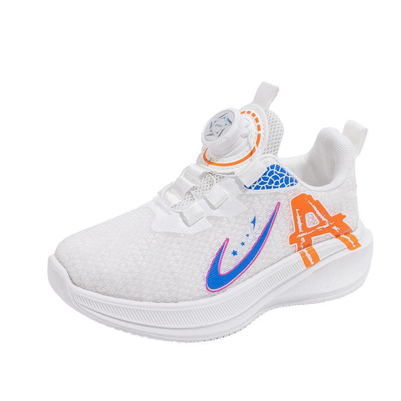 Breathable Boys' Mesh Sneakers - Spring & Autumn Shock-Absorbing Running Shoes with Soft Sole for Casual Wear
