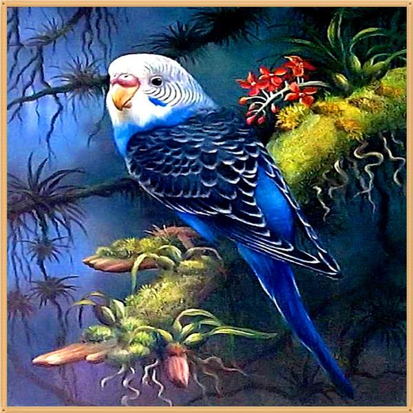 

5D DIY Алмазная картина Мультфильм животных Цветок Алмазная вышивка Часть Круглый горный хрусталь Вышивка крестом 60x60CM темно серый