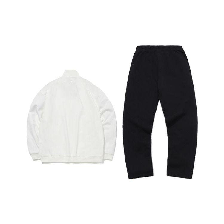 Li-Ning Sport Fashion Open-Front Hoodie Set Men Hoodies Off-White AWEQ027-3