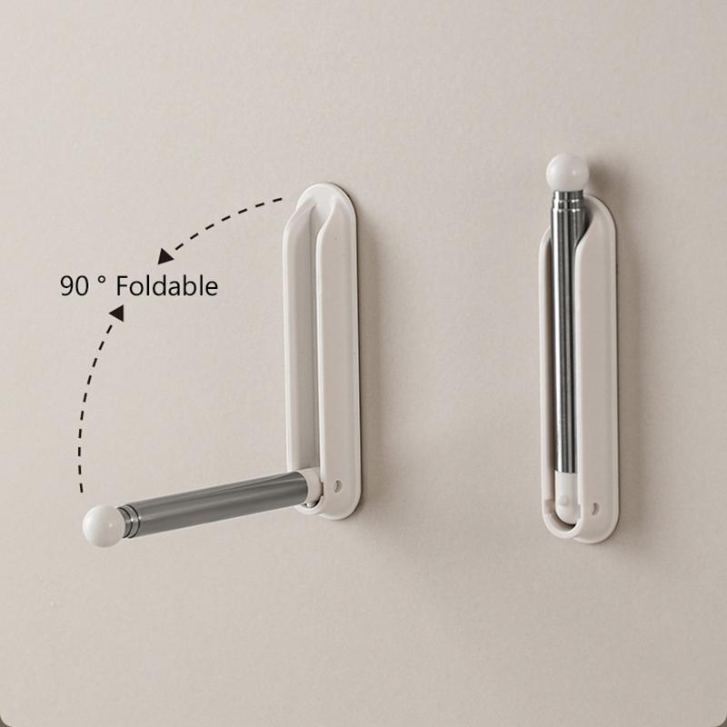 Clothes Hanger Organizer Wall Mounted Hanger Holder Retractable Hanger Holder Stand Space Saving Clips Clothing Storage Hook For
