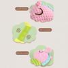 Pet Toy Pineapple Pattern Cartoon Giraffe Shape Bite-Resistant Plush Squeaky Dog Toy with Built-in Sound Long Neck Design Chew Toy