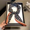 High-end Herringbone Silk Cotton Silk Scarf Women's Spring and Autumn New Versatile Decorative Scarf Shawl Fashion Printed Small Square Scarf