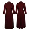 Halloween Priest Cosplay Costume Medieval 4-Color Father Role Play Outfit