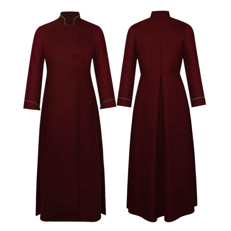 Halloween Priest Cosplay Costume Medieval 4-Color Father Role Play Outfit
