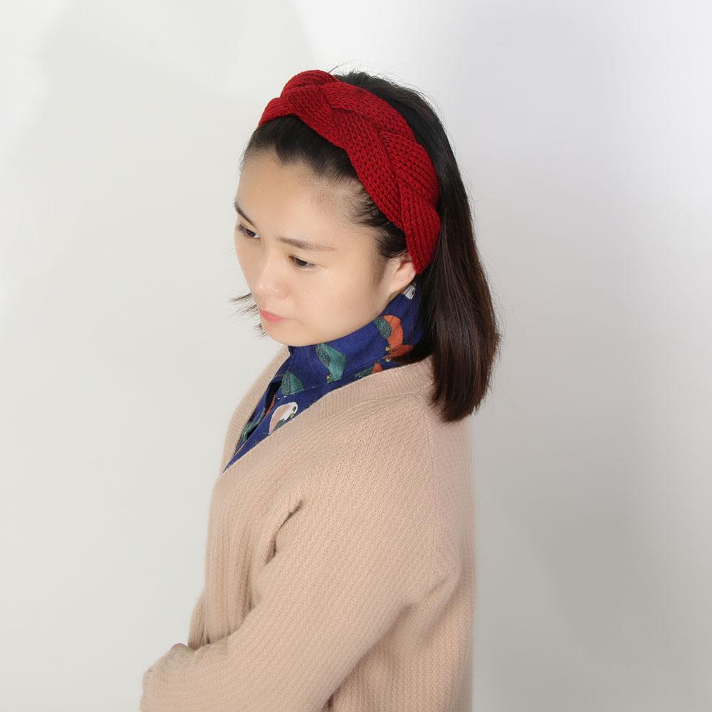 Winter Warm Women Vintage Twist Headwear Crochet Hair Band Knitted Headband