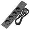 Recessed Power Strip with 2 Sockets USB A USB C Ports Embedded Furniture Charging Station for Desk Nightstand Cabinet