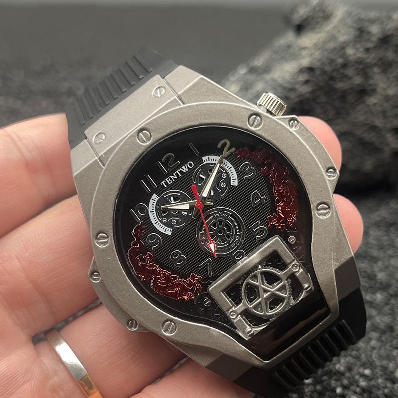 Jason Statham-Inspired Men's Silicone Quartz Watch - Fashion Trend