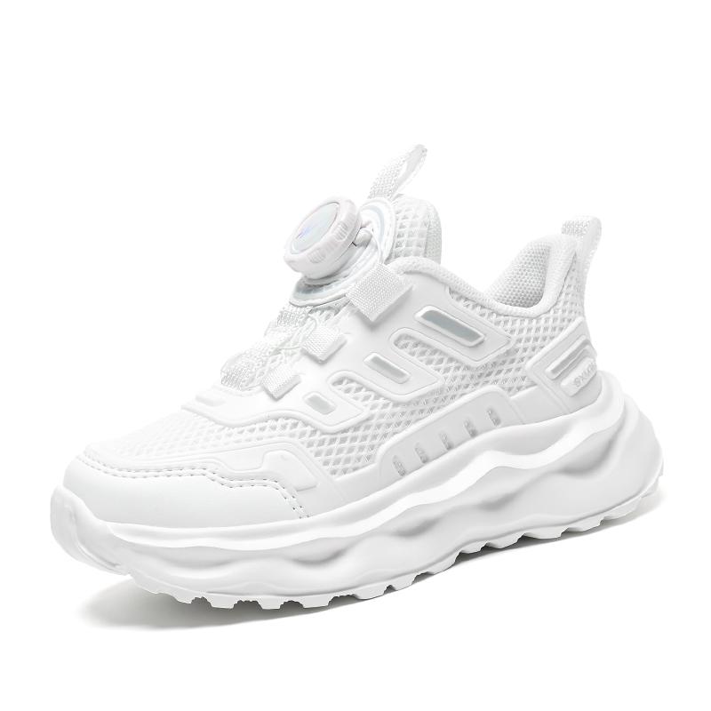 

New mesh breathable small white shoes for boys and girls campus soft soled running shoes for middle school children and students 40