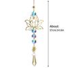 Crystal Sun Catcher Hanging Pendant Wind Chimes Chakra Artificial Agate Raw Stone Crystal Stained Glass Home Window Decoration