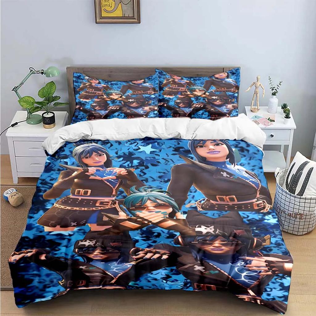 3D Fashion Game Cartoon Character Print Bedding Sets Bed Supplies Set Duvet Cover Bed Comforter Set Bedding Set Gift
