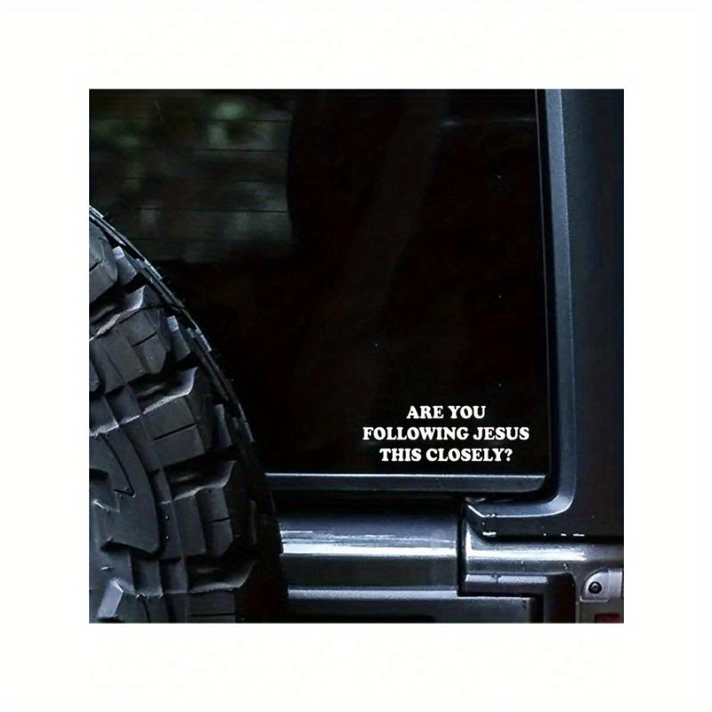 White Are You Follow Jesus This Close Vinyl Car Stickers For Car Head Design Modern Window Bumper Decor