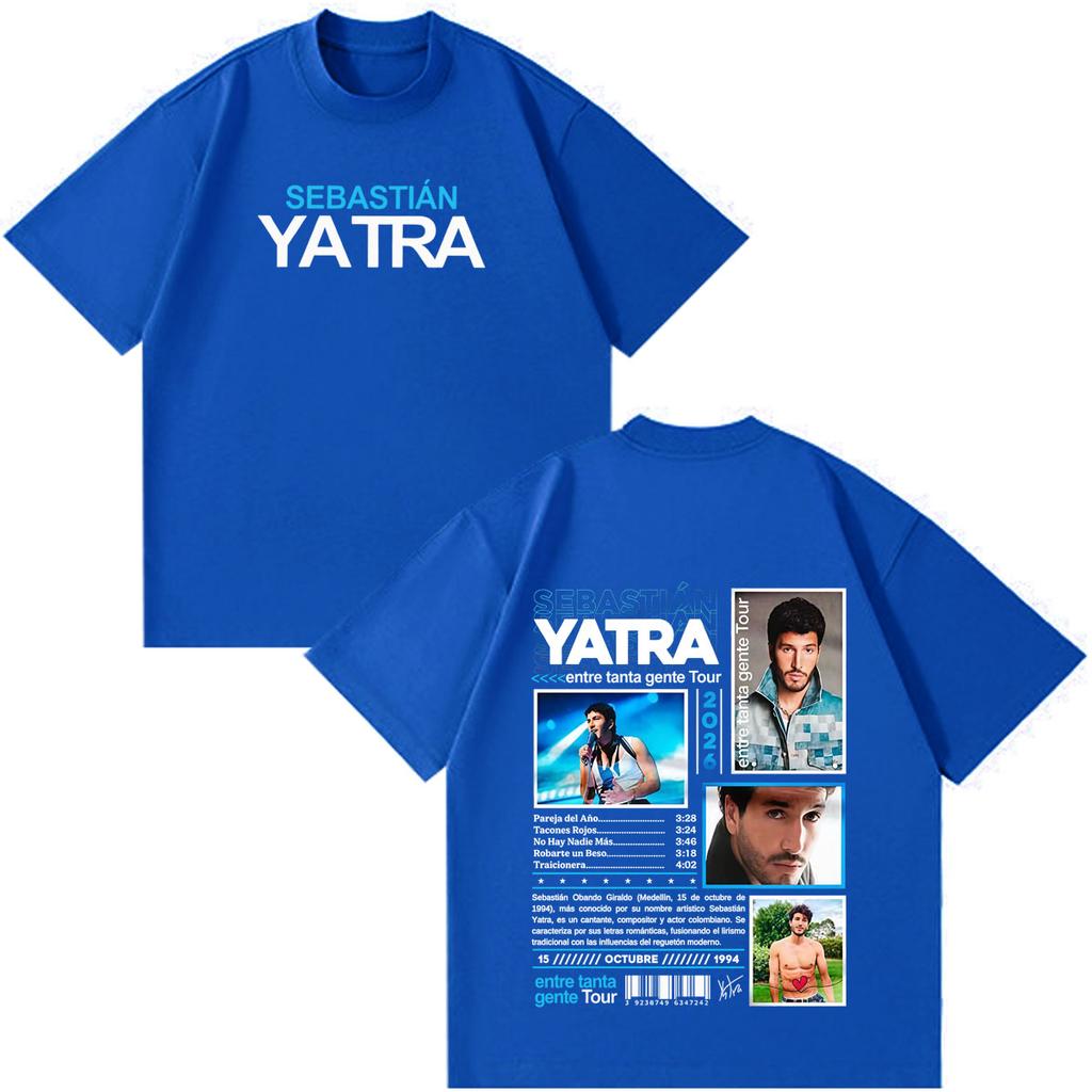 Singer Sebastian Yatra Entre Tanta Gente Album Tour 2026 Print Tees Unisex Unisex Fashion Tshirts Cotton Hiphop Oversized Tshirts