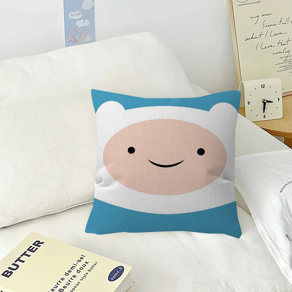 Cushion Cover Inches Farmhouse Decor Home Throw Pillow Covers for Anime A-Adventure Times Couch Decorations
