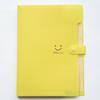 Large capacity multi-layer insert storage clip with smiling face PP folder, large capacity