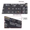 Cablecc Dual Oculink to NVMe NGFF PCIe SSD 2280 22110mm Adapter SFF-8612 SFF-8611 M-Key M.2 (for Motherboard)