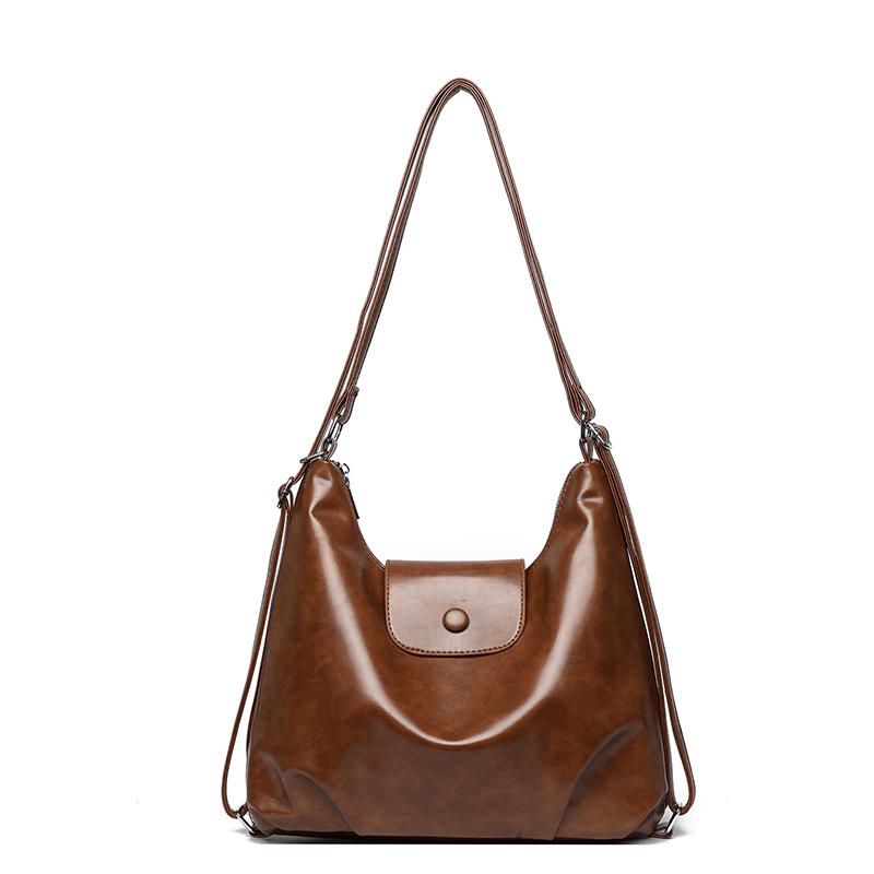 

Retro Multifuncti Female Backpack Casual Shoulder Bag for Women High Capacity Soft Leather Backpack for Girls Rucksack Mochila 28cm 12cm 28cm