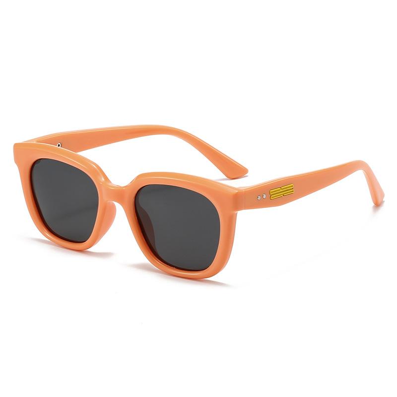 New Style Boys Girls Sunglasses Square Frame Fashion Silicone Childrens Sunglasses 23038 UV Protection